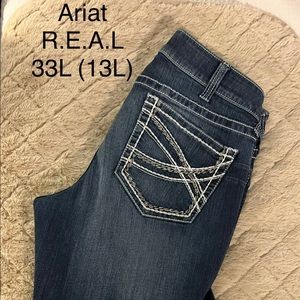 Ladies denim jeans. Bootcut Ariat REAL 33L (13L)